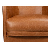 Additional view of Swivel Brown Leather Chair