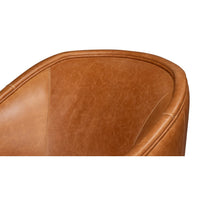 Additional view of Swivel Brown Leather Chair