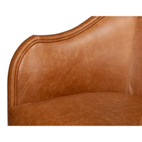 Additional view of Swivel Brown Leather Chair