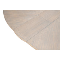 Traditional Round Jupe Dining Table, Medium – Grey Oak with Faux Bois Pedestal - additional view