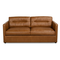 Additional view of Tuxedo Brown Leather Sofa