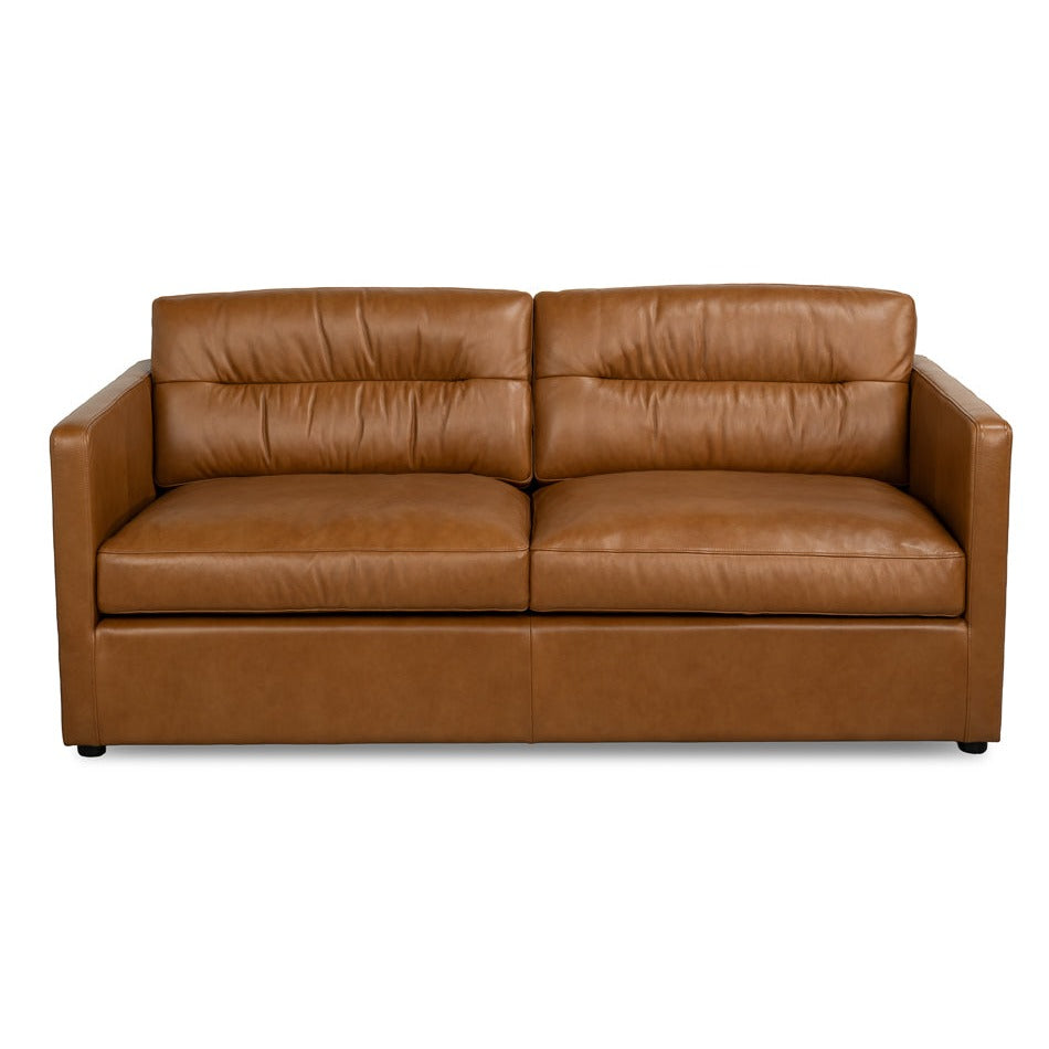 Additional view of Tuxedo Brown Leather Sofa