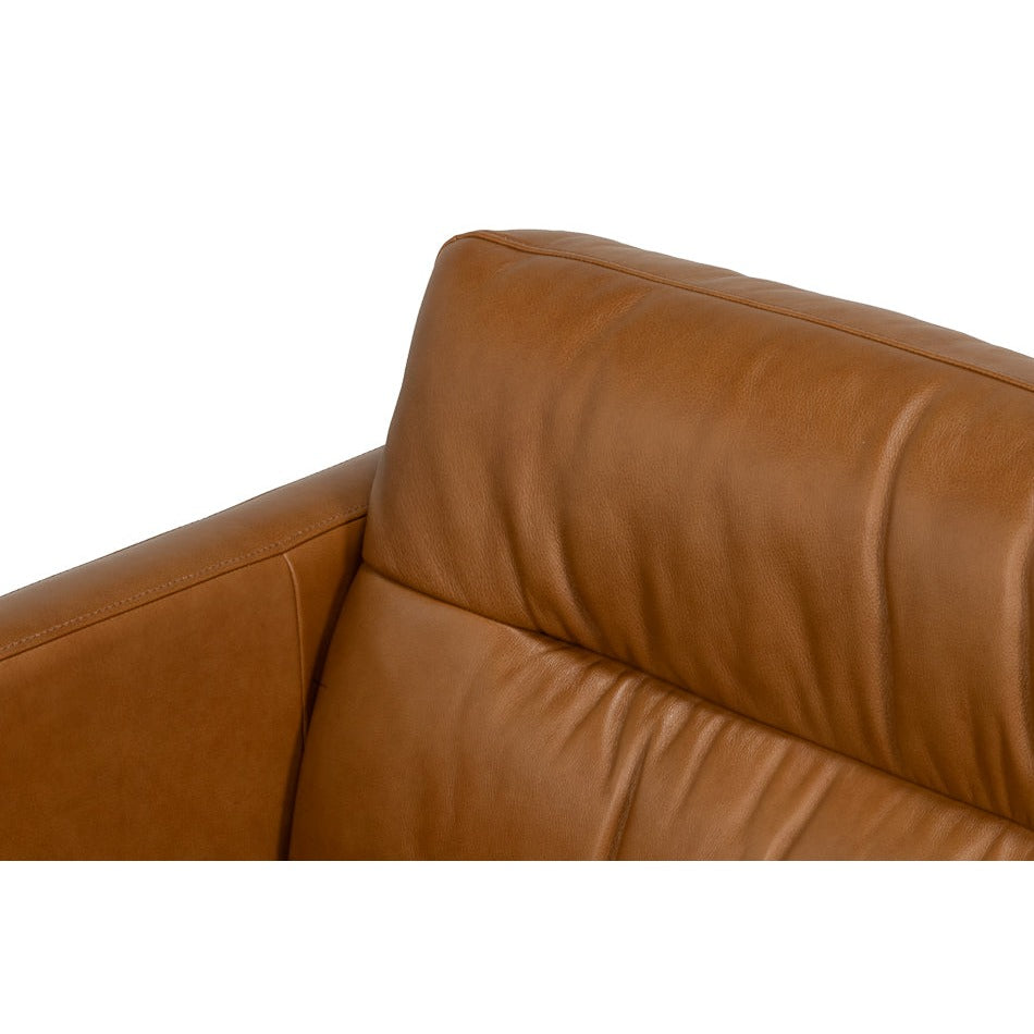 Additional view of Tuxedo Brown Leather Sofa