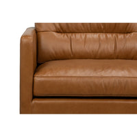 Additional view of Tuxedo Brown Leather Sofa