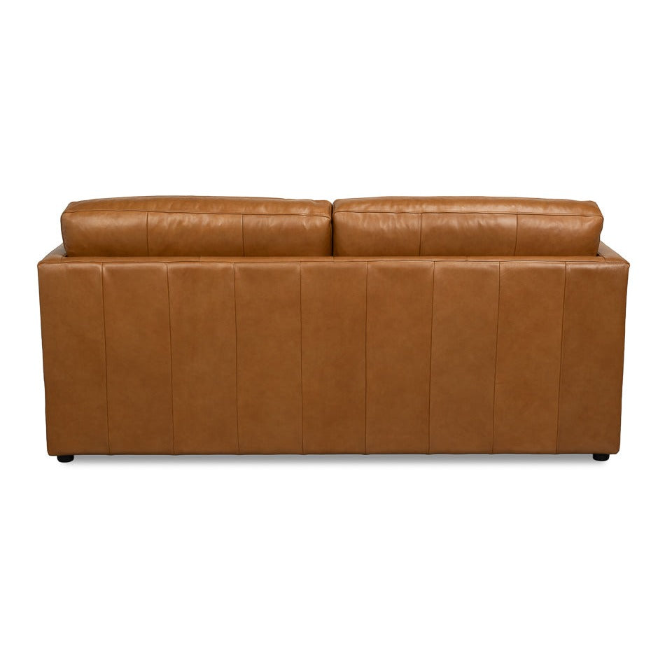 Additional view of Tuxedo Brown Leather Sofa