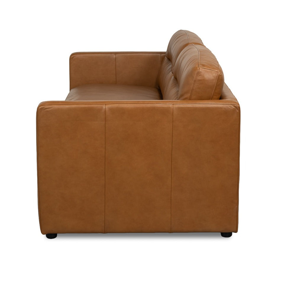 Additional view of Tuxedo Brown Leather Sofa