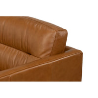 Additional view of Tuxedo Brown Leather Sofa