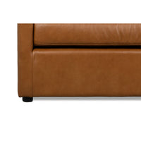 Additional view of Tuxedo Brown Leather Sofa
