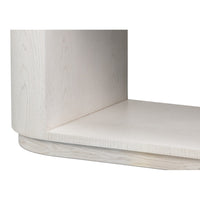 Contemporary White Oak Console Table, 70