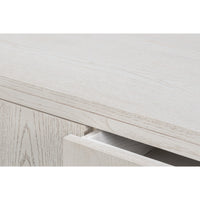 Contemporary White Oak Console Table, 70