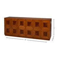 Old-World Marquetry Credenza, 86