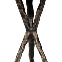 Cast Aluminum Drink Table with Branch-Form Tripod Base - additional view