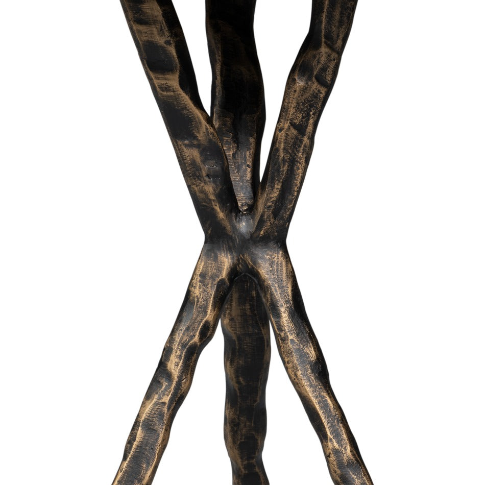 Cast Aluminum Drink Table with Branch-Form Tripod Base - additional view