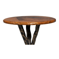 Cast Aluminum Drink Table with Branch-Form Tripod Base - additional view