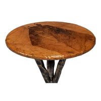 Cast Aluminum Drink Table with Branch-Form Tripod Base - additional view