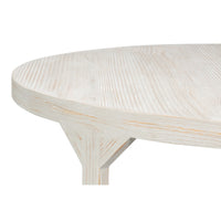 Round Drum Coffee Table, 46 in – Hand-Rubbed Gray Pine - additional view