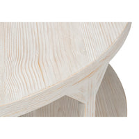 Round Drum Coffee Table, 46 in – Hand-Rubbed Gray Pine - additional view