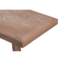 Long Carved-Leg Console Table – Natural Pine with Splayed Spindle Supports - additional view