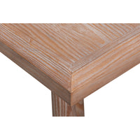 Long Carved-Leg Console Table – Natural Pine with Splayed Spindle Supports - additional view