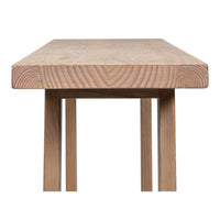 Farmhouse Console Table, Long – Open-Shelf Pine - additional view