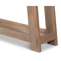 Farmhouse Console Table, Long – Open-Shelf Pine - additional view