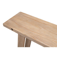 Farmhouse Console Table, Long – Open-Shelf Pine - additional view