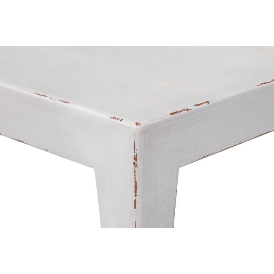 Asian-Inspired Cocktail Table, 57" Square – White Pine with Ming Hoof Feet - additional view