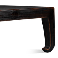 Asian-Inspired Cocktail Table, Black – Splayed Legs - additional view