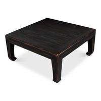Asian-Inspired Cocktail Table, Black – Splayed Legs - additional view
