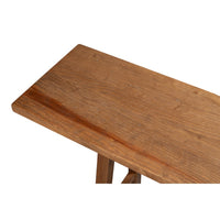 Additional view of Double X-Base Natural Pine Sofa Table