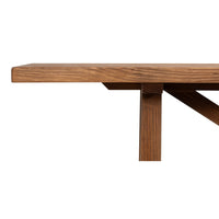 Additional view of Double X-Base Natural Pine Sofa Table
