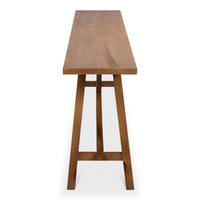 Additional view of Double X-Base Natural Pine Sofa Table