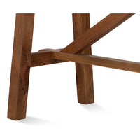 Additional view of Double X-Base Natural Pine Sofa Table