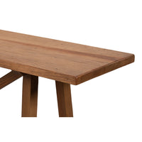 Additional view of Double X-Base Natural Pine Sofa Table