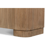 Arched-Base Sideboard, Four-Door – Fumed Oak with Drum Feet - additional view