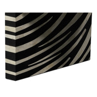 Bone Inlay Cocktail Table, 51 in – Black and Ivory Waterfall Base - additional view