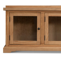 Tall Rustic Display Bookcase - Natural Reclaimed Pine with Glass Doors - additional view