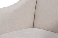 Upholstered Host Dining Chair in Ivory Chenille - view 6