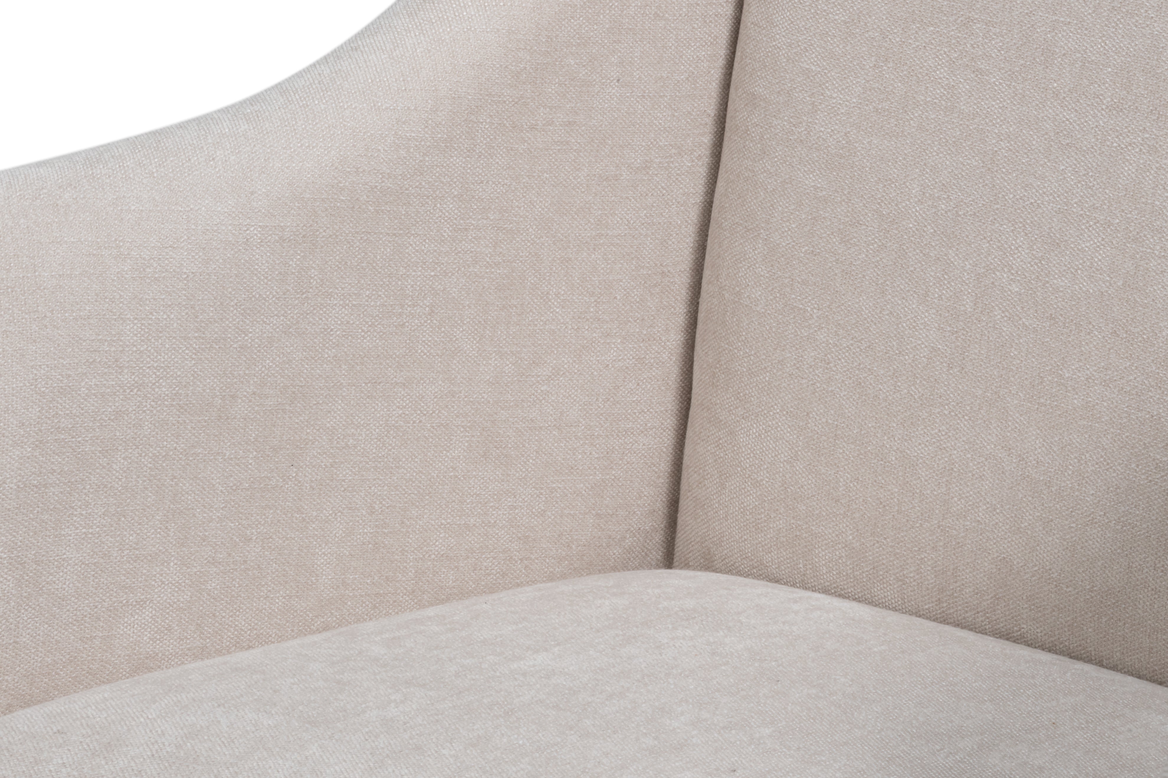 Upholstered Host Dining Chair in Ivory Chenille - view 6
