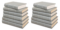 Gray Book Set of 12 in Antiqued Leather and Paper
