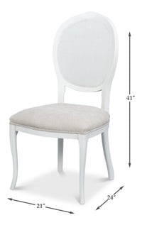 Louis XV Cane Back Dining Chairs in White, Sets of 2 - view 11