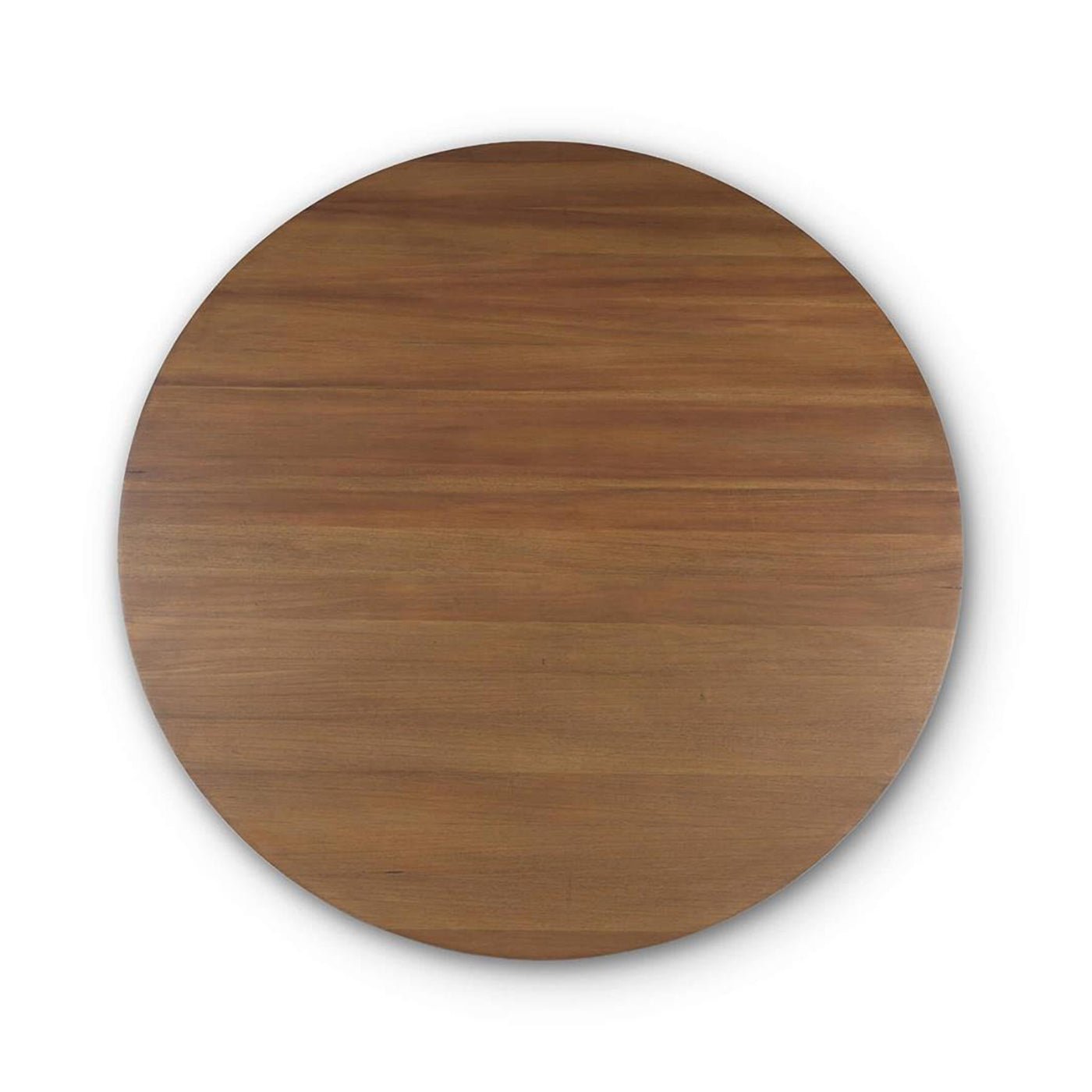 Overhead view of round table surface detail.