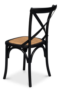 Bistro Dining Chairs in Black Bentwood with Cane Seats, Sets of 2 - view 5
