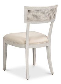Swedish Klismos Cane Back Dining Chairs in White, Sets of 2 - view 5