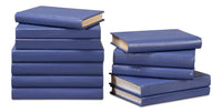 Blue Book Set in Shagreen-Embossed Leather, Set of 12 - view 4