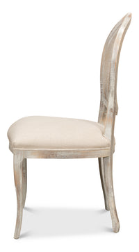Louis XV Cane Back Dining Chairs in Gray Oak, Sets of 2 - view 3