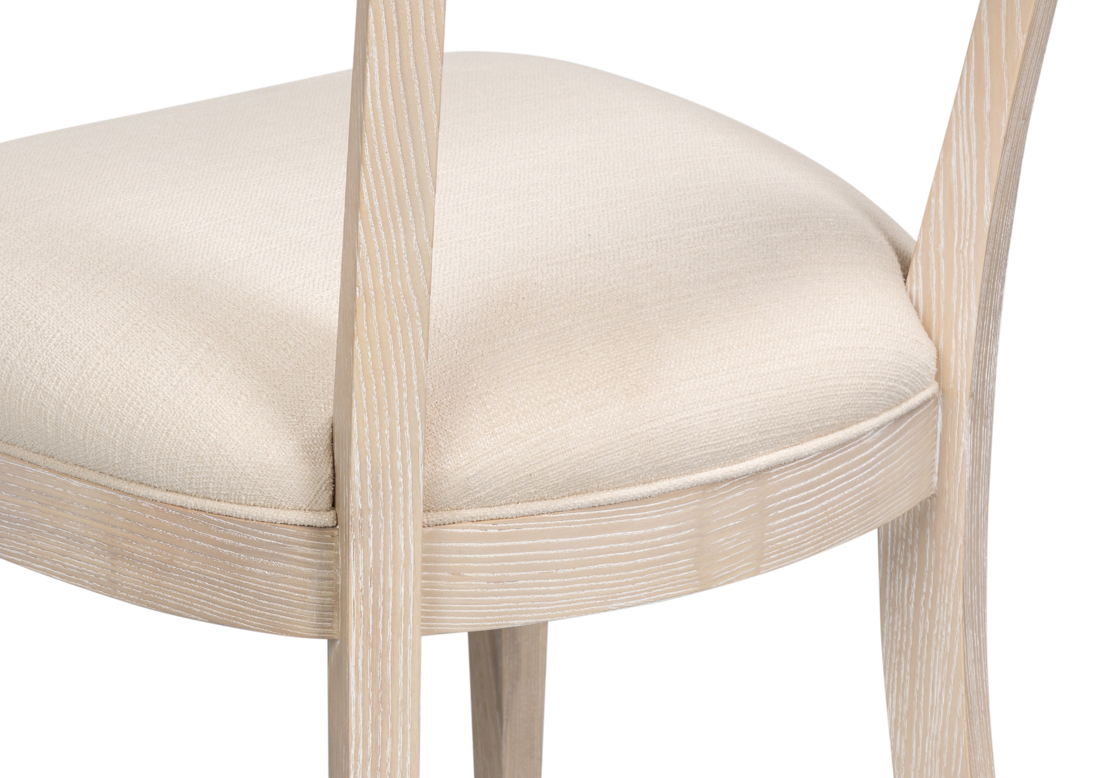 Swedish Klismos Cane Back Dining Chairs, Bleached Oak, Sets of 2 - view 7