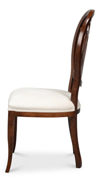 Neoclassical Dining Chairs, Ribbon Backs in Walnut, Sets of 2 - view 3