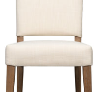 Parsons Dining Chairs in Beige with Medium Brown Legs, Sets of 2 - view 6