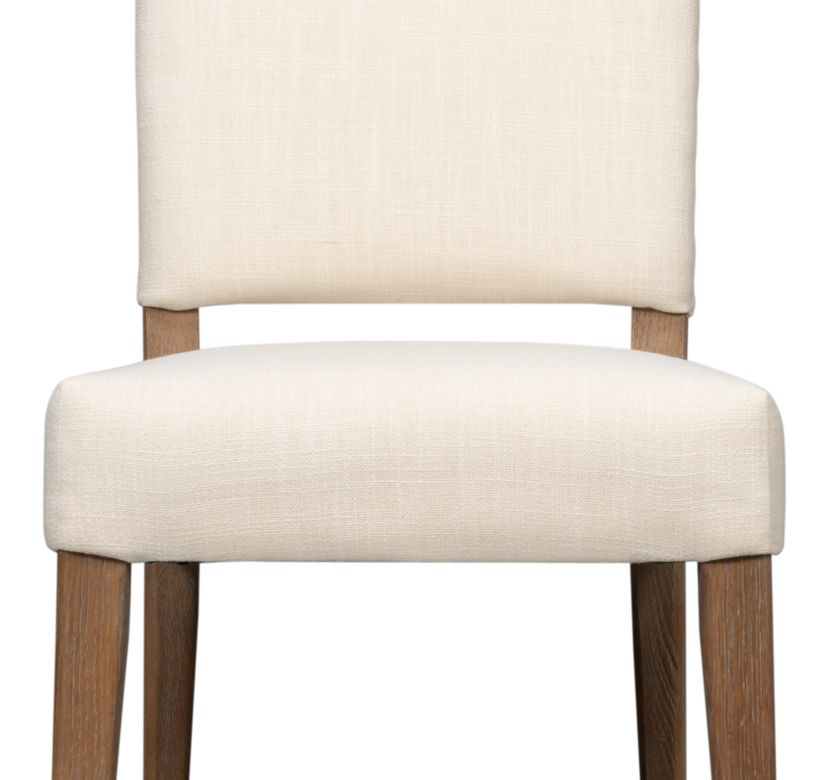 Parsons Dining Chairs in Beige with Medium Brown Legs, Sets of 2 - view 6